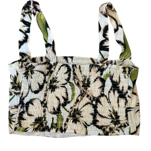 Crop top by Agua Bendita, in cotton with floral pattern. Estimated Size small - Picture 5 of 5